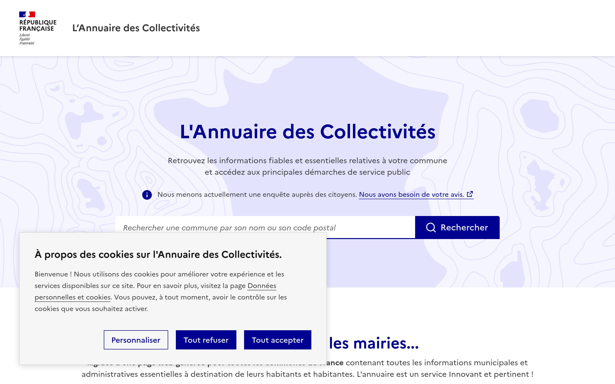 Copie d'écran de https://collectivite.fr/