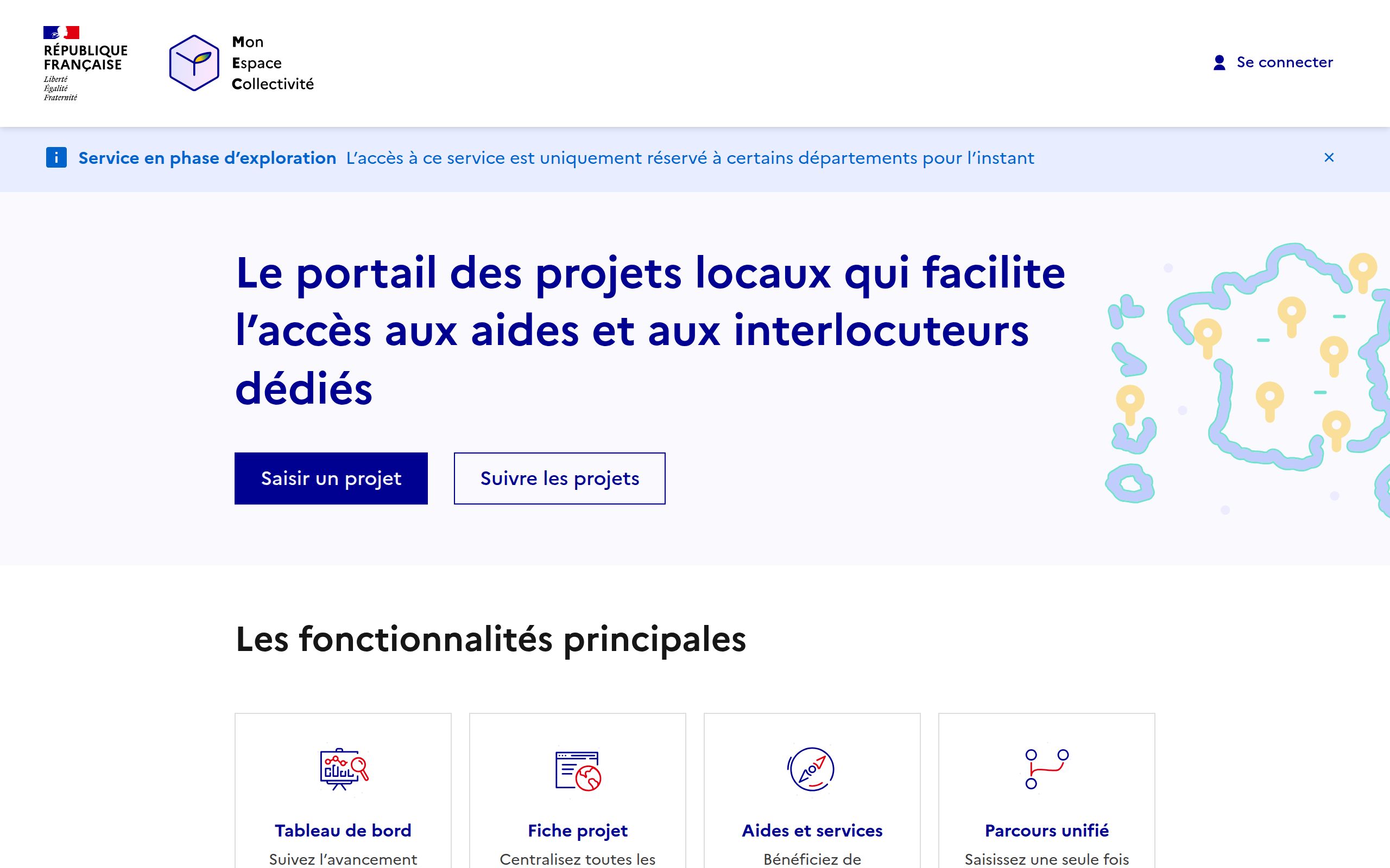 Copie d'écran de https://monespacecollectivite.anct.gouv.fr/